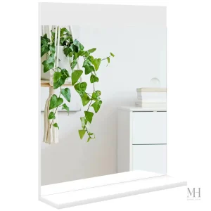Étagère intégrée au miroir de salle de bain 50x60 cm