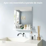 Miroir fonctionnel et esthétique pour salle d'eau