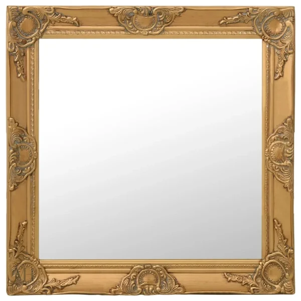 miroir-baroque-1 Miroir Baroque Doré Carré