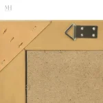 Miroir carré doré, accessoire de luxe pour intérieur