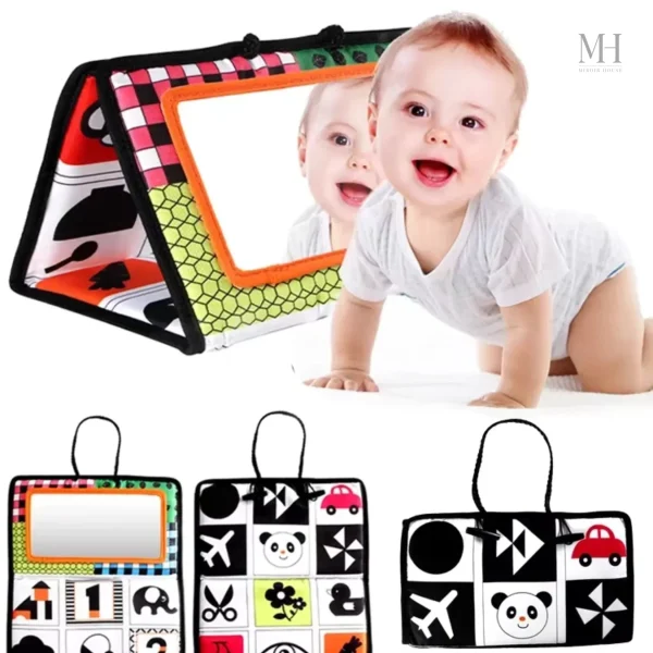 Miroir noir et blanc pour l'éveil de bébé
