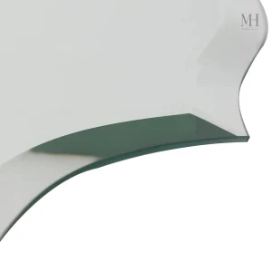 Miroir design élégant sans cadre, forme baroque