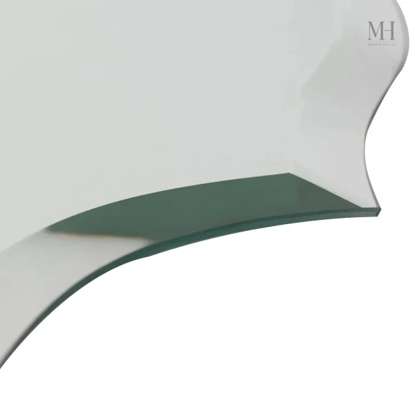 Miroir design élégant sans cadre, forme baroque