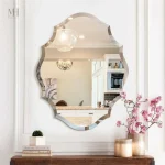 Miroir décoratif biseauté, design contemporain