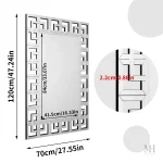 Miroir Rectangulaire Idéal pour Élégance Murale
