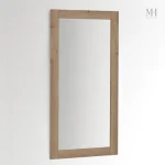 Miroir en bois naturel, style rustique et élégant