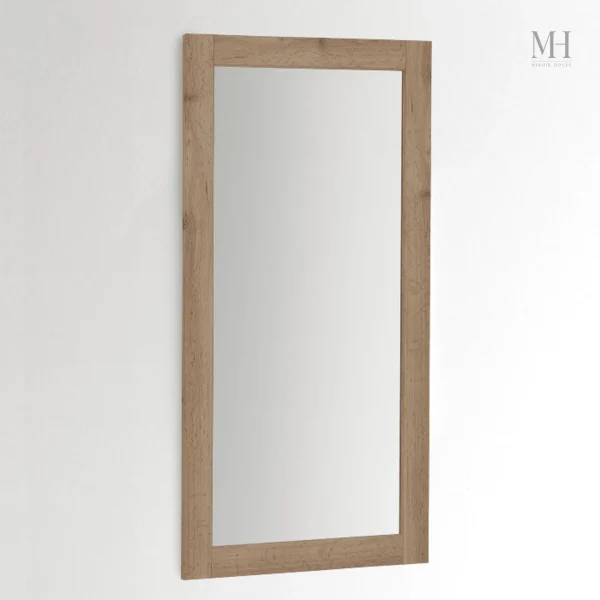 Miroir en bois naturel, style rustique et élégant