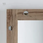 Miroir décoratif en chêne, style moderne et naturel