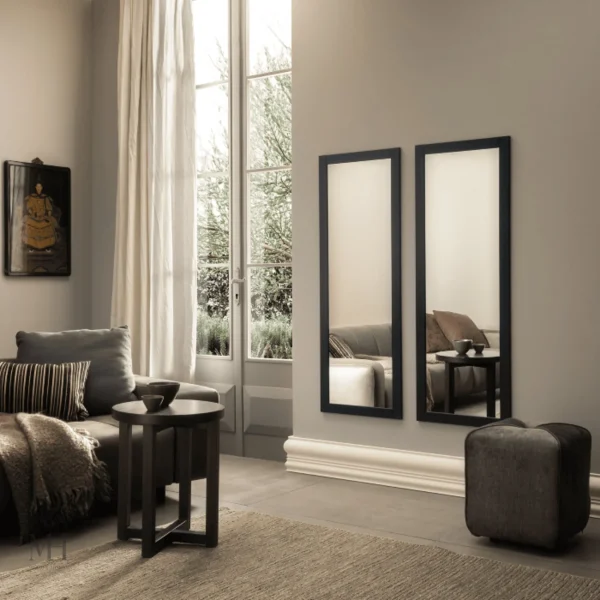 miroir-bois-noir-1 Miroir Bois Noir Design Moderne pour un intérieur élégant