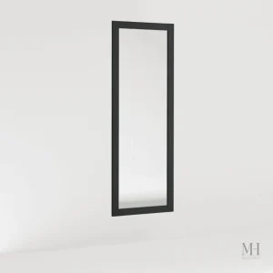 Grand Miroir en bois noir au design raffiné et contemporain