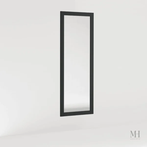 Grand Miroir en bois noir au design raffiné et contemporain