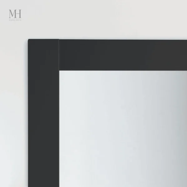 Miroir moderne en bois noir, ajout de classe à votre déco