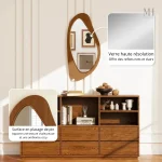 Miroir rectangulaire avec finition authentique