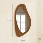 Miroir style organique pour une déco moderne