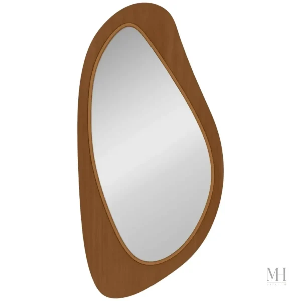Miroir en pin pour ambiance chaleureuse