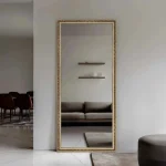 Miroir rectangulaire doré baroque 70x170 cm