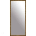 Miroir élégant en bois, finition dorée