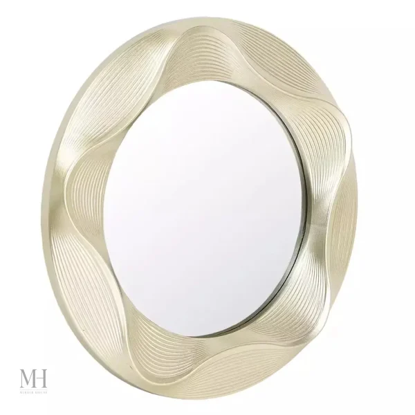 Miroir Moderne Rond avec Éclairage, Ambiance Chic