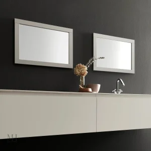 Miroir rectangulaire bois salle de bain 70 x 50 cm