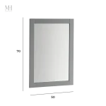 Miroir décoratif en bois pour une salle de bain élégante