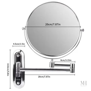 Miroir 360° avec fonction grossissante x10