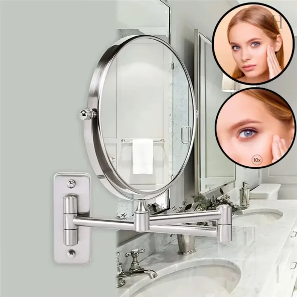 Miroir pratique pour un maquillage détaillé et soigné