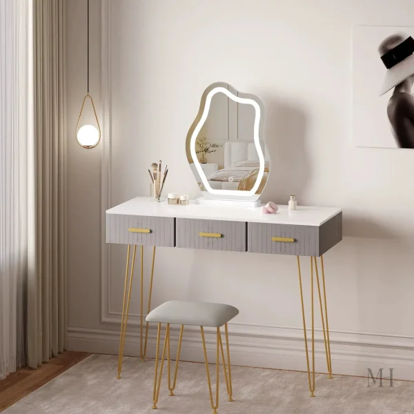 miroir-bureaux-1 Miroir LED Nuage 40x54 cm pour maquillage parfait