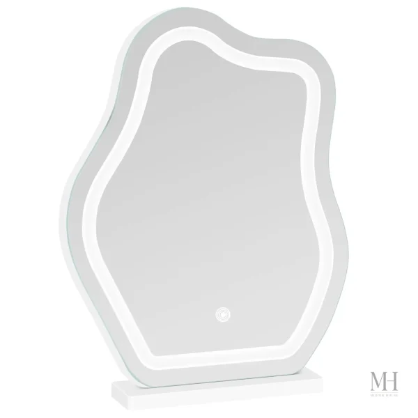 Miroir bureau élégant avec éclairage pour mise en beauté
