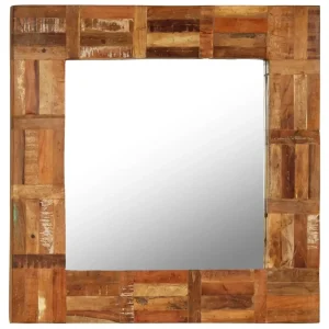 Miroir Patchwork Artisanal en Bois