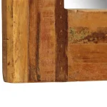 Miroir 60x60 cm avec Cadre en Bois Artisanat