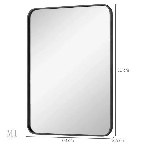 Miroir décoratif noir pour un intérieur raffiné