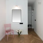 Miroir mural au style contemporain en noir