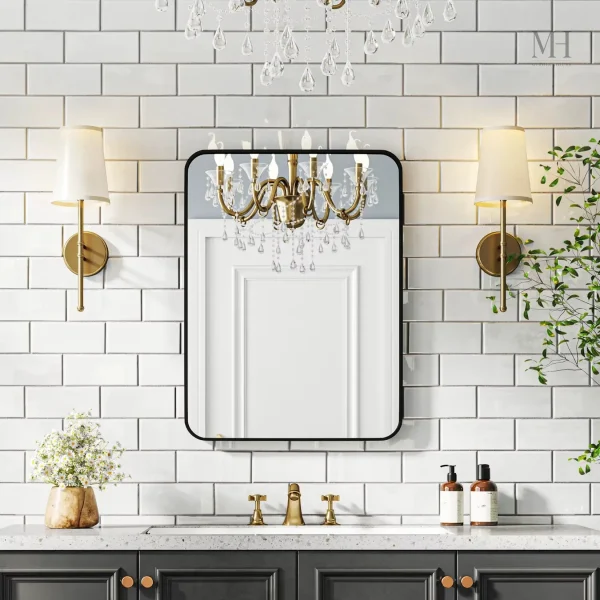 Élégance et modernité avec ce miroir rectangulaire
