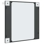 Miroir en métal noir pour intérieur contemporain