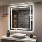 Miroir tactile avec éclairage LED intégré