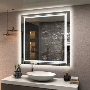 Miroir tactile avec éclairage LED intégré