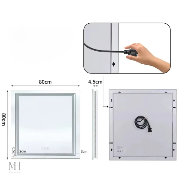 Miroir lumineux anti-buée pratique et stylé