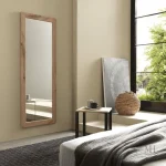 Miroir Chêne Rustique 160x60 cm sur pied