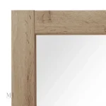 Miroir sur pied 160x60 cm, finition naturelle