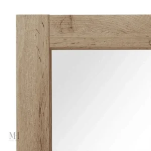 Miroir sur pied 160x60 cm, finition naturelle