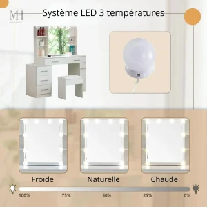 Miroir de beauté au design moderne et raffiné