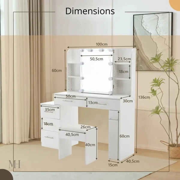 Miroir pratique pour la routine beauté quotidienne