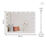 Miroir lumineux pour un make-up parfait