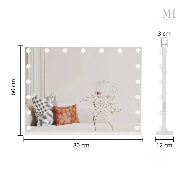 Miroir lumineux pour un make-up parfait