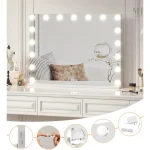 Miroir coiffeuse avec éclairage LED