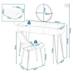 Miroir coiffeuse élégant avec éclairage LED intégré