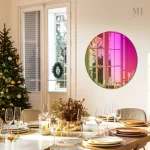 Miroir coloré pour une touche élégante dans votre espace