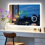 Miroir Salle de Bain Bluetooth avec Éclairage LED