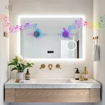 Miroir Anti-Buée Connecté pour Salle de Bain