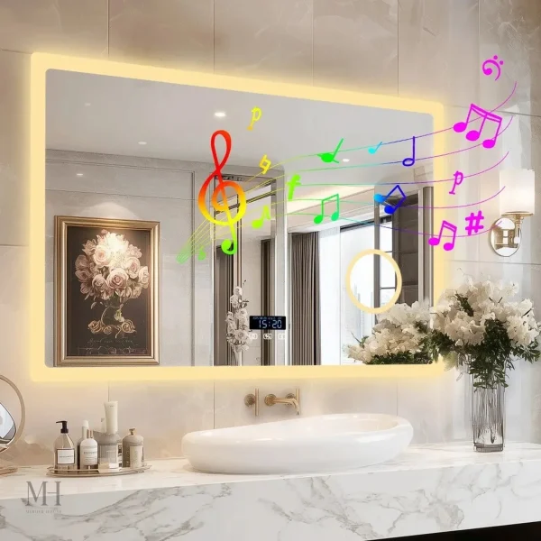 Miroir LED Bluetooth pour un Éclairage Optimal